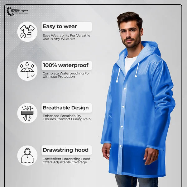 3-in-1 Rainy Kit | Raincoat + Waterproof Mobile Pouch + Shoe Cover (Unisex)